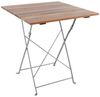 Biergarten Tisch Klapptisch Gartentisch klappbar Akazie Stahl 70x70cm Bild 2