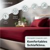 twenty:three® Bettlaken Lyocell Spannbettlaken Biking Red, Lyocell, Atmungsaktiv, Ultraweich, 100% TENCEL™ Lyocell, 120x200 Bild 2