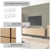 Home affaire Lowboard Lund, moderner TV-Unterschrank, Kommode mit Kufengestell, ausreichend Stauraum, vielseitig einsetzbar, 200 cm breit Bild 4