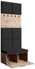 Beautysofa Garderobenschrank MARGARET I mit gepolsterten Paneelen und Kleiderhaken Bild 3