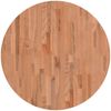 vidaXL Tischplatte Ø80x2,5 cm Rund Massivholz Buche 355939 Bild 2