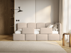 Selsey 'Cloudy' Kinderbett 120 cm, Bettkasten, 2x Rausfallschutz, Chenille, rechts, Beige Bild 2