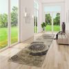 Vimoda Orientteppich Teppichwohnzimmer Medallion Spezielles Design, Rechteckig, Höhe: 11 mm, Dick & Robust, Pflegeleicht, Läufer Wohnzimmer in Braun Bild 4