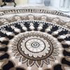 Vimoda Orientteppich Teppichwohnzimmer Medallion Spezielles Design, Rechteckig, Höhe: 11 mm, Dick & Robust, Pflegeleicht, Läufer Wohnzimmer in Braun Bild 3