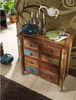 Kommode Altholz 80x42x85 mehrfarbig lackiert FABLE #09 Bild 2