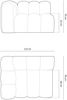 Micadoni Modul Lupine 1-Sitzer Links Chenille Eden Dunkelgrau Bild 5
