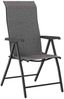 vidaXL Garten Essgruppe 5 pcs Grau Pulverbeschichteter Stahl 3379278 Bild 5