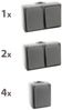 Feuchtraum Set McPower ''Secure Werkstatt'' 7-teilig, grau, IP44 Bild 2