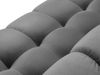Micadoni Ecksofa Mamaia 5-Sitzer Rechts Samt Bluvel Hellgrau schwarze Beine Bild 5