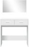 vidaXL Schminktisch mit Spiegel Weiß 80x39x80 cm 840702 Bild 5
