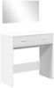 vidaXL Schminktisch mit Spiegel Weiß 80x39x80 cm 840702 Bild 2