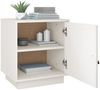 vidaXL Nachttische 2 Stk. Weiß 40x34x45 cm Massivholz Kiefer 818278 Bild 5