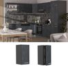 Hängeschrank R-Line Schwarz Beton 30 cm Vicco Bild 2