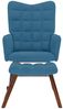 vidaXL Schaukelstuhl mit Hocker Blauer Samt 4016853 Bild 3