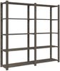 vidaXL Lagerregal mit 5 Böden Grau 170x38x170 cm Massivholz Kiefer 373384 Bild 5