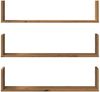 vidaXL Wandregale 3 Stk. Artisan-Eiche 80x18x18 cm Holzwerkstoff 853298 Bild 4