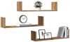 vidaXL Wandregale 3 Stk. Artisan-Eiche 80x18x18 cm Holzwerkstoff 853298 Bild 3