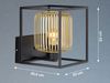 LED Wandleuchte Schwarz Gold dimmbar über Schalter, Quadrat 23cm Bild 3