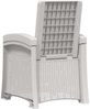 vidaXL Garten-Liegesessel Rattan-Optik Weiß PP 8011994 Bild 4