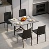 HOMCOM Klapptisch Esszimmertisch für 4-6 Personen, 120cm x 80cm x 73cm (Küchentisch, 1-St, Esstisch), für Esszimmer, Küche, Grau Bild 5