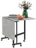 HOMCOM Klapptisch Esszimmertisch für 4-6 Personen, 120cm x 80cm x 73cm (Küchentisch, 1-St, Esstisch), für Esszimmer, Küche, Grau Bild 4