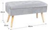 HawthyHome Polsterbank aus Samt mit Stauraum Sitzbank mit Holzbeinen Bild 3