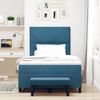 vidaXL Boxspringbett mit Kopfteil Dunkelblau 190 x 120 cm Samt 3344568 Bild 3