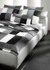JOOP! Satin Bettwäsche Plaza Squares 4051-0 Kariert Grau Weiß 135x200 Bild 3