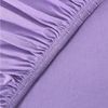 leevitex® Boxspringbett & Wasserbett Spannbettlaken | 100% Baumwolle | Markenqualität | Ökotex | 200x220 cm + 40 Steg - Flieder/Lavendel Bild 2