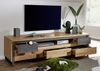 TV Board I 190cm 'Taipeh' Wildeiche & Metall gebürstet Bild 2