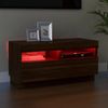 vidaXL TV-Schrank mit LED-Leuchten Braun Eichen-Optik 80x35x40 cm 815725 Bild 3
