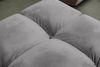 KAWOLA Sofa VIVIEN Ecksofa Velvet stone Longchair links 85 x 178 x 290 cm Bild 5