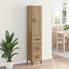 vidaXL Highboard Artisan-Eiche 69,5 x 34 x 180 cm Holzwerkstoff 3416001 Bild 4