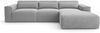 AX LIVING Wohnlandschaft mit Schlaffunktion Ruyam Schlafsofa Hellgrau R Bild 2
