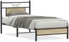 vidaXL Bettgestell ohne Matratze Sonoma-Eiche 75x190 cm Holzwerkstoff 4106934 Bild 2