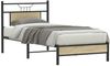 vidaXL Bettgestell ohne Matratze Sonoma-Eiche 75x190 cm Holzwerkstoff 4106934 Bild 3