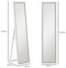 HOMCOM Standspiegel 40 x 160 cm, mit LED Lichte, Touch-Steuerung (Wandspiegel, 1-St, Ganzkörperspiegel), für Schlafzimmer, Wohnzimmer, Weiß Bild 3