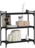 vidaXL Bücherregal 3 Böden Schwarz 80x30x86 cm Holzwerkstoff 837667 Bild 3