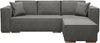 AX LIVING Grau Ecksofa mit Schlaffunktion Vinoria L-Form 255 cm Rechts Bild 2