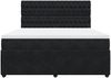 vidaXL Boxspringbett mit Matratze Schwarz 180x200 cm Samt 3292414 Bild 4