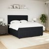 vidaXL Boxspringbett mit Matratze Schwarz 180x200 cm Samt 3292414 Bild 3