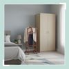 Relaxdays Premium Herrendiener Bambus auf Rollen Bild 2