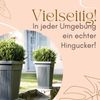 GarPet Pflanzkübel 2er Set Pflanz Kübel Pyramide Groß Außen Blumen Untersetzer 50 Grau Bild 5