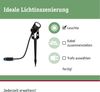 Plug & Shine LED Gartenstrahler Warmweiß Einzelspot IP65 3000K 2W Schwarz Bild 2