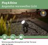 Plug & Shine LED Gartenstrahler Warmweiß Einzelspot IP65 3000K 2W Schwarz Bild 3