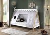 Zeltbett Karyn 4 206x98x158 Kinderbett Massivholz Weiß/natur Bild 4