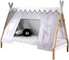 Zeltbett Karyn 4 206x98x158 Kinderbett Massivholz Weiß/natur Bild 2