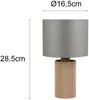 Tischleuchte CANIO aus recycelter Pappe und Bambus, Höhe 28cm Bild 4