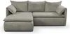 Ecksofa mit Schlaffunktion TEODORA von PASCAL MORABITO - Kord - Taupe - Ecke links Bild 3