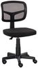 Vinsetto Bürostuhl höhenverstellbarer, platzsparend, gepolstert (ergonomischer Schreibtischstuhl, 1 St), für Arbeitszimmer, Büro, Schwarz Bild 2